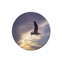 Fly Seagull Rubber Coaster (round)  by Jamboo