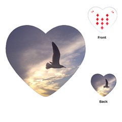 Fly Seagull Playing Cards (heart) 