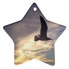 Fly Seagull Star Ornament (two Sides) 