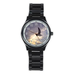 Fly Seagull Stainless Steel Round Watches by Jamboo