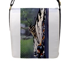 Butterfly 1 Flap Messenger Bag (l)  by Jamboo