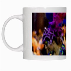 Costumed Attractive Dancer Woman At Carnival Parade Of Uruguay White Mugs by dflcprints