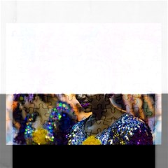 Costumed Attractive Dancer Woman At Carnival Parade Of Uruguay Rectangular Jigsaw Puzzl by dflcprints