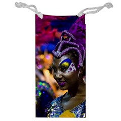 Costumed Attractive Dancer Woman At Carnival Parade Of Uruguay Jewelry Bags