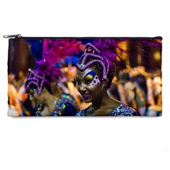 Costumed Attractive Dancer Woman At Carnival Parade Of Uruguay Pencil Cases by dflcprints