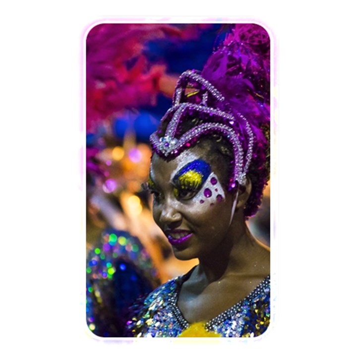 Costumed Attractive Dancer Woman at Carnival Parade of Uruguay Memory Card Reader