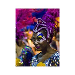 Costumed Attractive Dancer Woman At Carnival Parade Of Uruguay Shower Curtain 48  X 72  (small)  by dflcprints