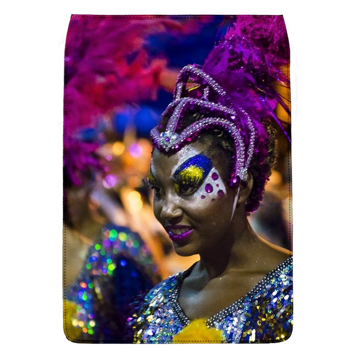 Costumed Attractive Dancer Woman at Carnival Parade of Uruguay Flap Covers (L) 