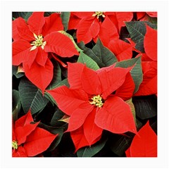 Poinsettia Medium Glasses Cloth (2-side) by trendistuff