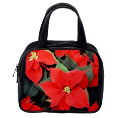 Poinsettia Classic Handbags (one Side) by trendistuff