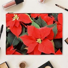 Poinsettia Cosmetic Bag (xl) by trendistuff