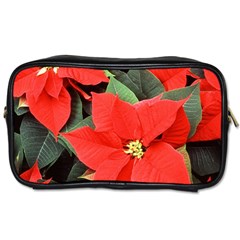 Poinsettia Toiletries Bags by trendistuff