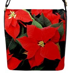 Poinsettia Flap Messenger Bag (s) by trendistuff