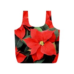 Poinsettia Full Print Recycle Bags (s)  by trendistuff