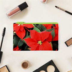 Poinsettia Cosmetic Bag (xs) by trendistuff