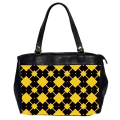 Connected Rhombus Pattern Oversize Office Handbag (2 Sides) by LalyLauraFLM