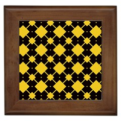 Connected Rhombus Pattern			framed Tile by LalyLauraFLM