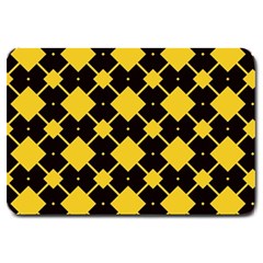 Connected Rhombus Pattern			large Doormat by LalyLauraFLM