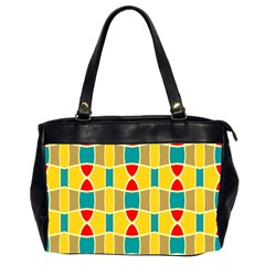 Colorful Chains Pattern Oversize Office Handbag (2 Sides) by LalyLauraFLM