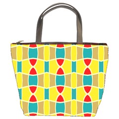 Colorful Chains Pattern 	bucket Bag by LalyLauraFLM