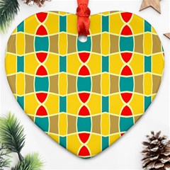 Colorful Chains Pattern			ornament (heart) by LalyLauraFLM