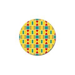 Colorful Chains Pattern			golf Ball Marker by LalyLauraFLM