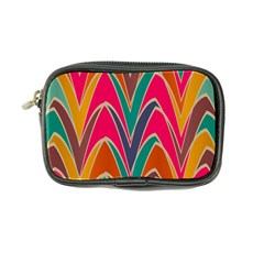 Bended Shapes In Retro Colors 	coin Purse by LalyLauraFLM