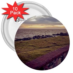 Playa Verde Coast In Montevideo Uruguay 3  Buttons (10 Pack)  by dflcprints