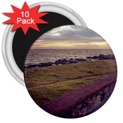 Playa Verde Coast In Montevideo Uruguay 3  Magnets (10 Pack)  by dflcprints