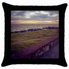 Playa Verde Coast In Montevideo Uruguay Throw Pillow Cases (black) by dflcprints