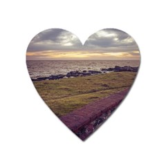 Playa Verde Coast In Montevideo Uruguay Heart Magnet by dflcprints