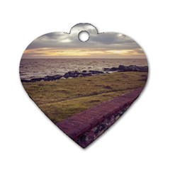 Playa Verde Coast In Montevideo Uruguay Dog Tag Heart (two Sides) by dflcprints