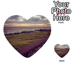 Playa Verde Coast In Montevideo Uruguay Multi-purpose Cards (heart)  by dflcprints