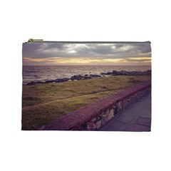 Playa Verde Coast In Montevideo Uruguay Cosmetic Bag (large)  by dflcprints