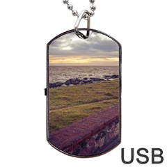 Playa Verde Coast In Montevideo Uruguay Dog Tag Usb Flash (two Sides)  by dflcprints