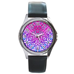 Ethnic Tribal Pattern G327 Round Metal Watches by MedusArt