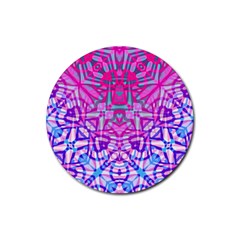 Ethnic Tribal Pattern G327 Rubber Coaster (round)  by MedusArt