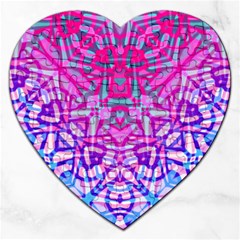 Ethnic Tribal Pattern G327 Jigsaw Puzzle (heart) by MedusArt