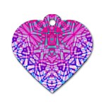 Ethnic Tribal Pattern G327 Dog Tag Heart (Two Sides) Back