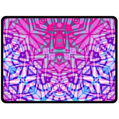 Ethnic Tribal Pattern G327 Fleece Blanket (large)  by MedusArt