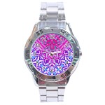 Ethnic Tribal Pattern G327 Stainless Steel Men s Watch Front