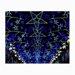 Christmas Stars Small Glasses Cloth (2-side) by trendistuff