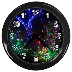 Christmas Lights 2 Wall Clocks (black)