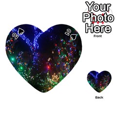 Christmas Lights 2 Playing Cards 54 (heart)  by trendistuff