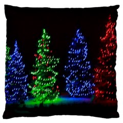 Christmas Lights 1 Large Cushion Cases (two Sides)  by trendistuff