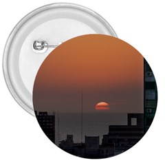 Aerial View Of Sunset At The River In Montevideo Uruguay 3  Buttons by dflcprints