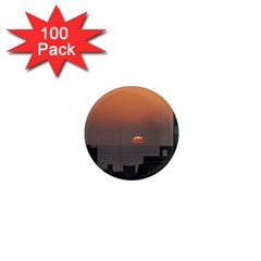 Aerial View Of Sunset At The River In Montevideo Uruguay 1  Mini Magnets (100 Pack)  by dflcprints