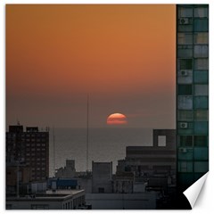 Aerial View Of Sunset At The River In Montevideo Uruguay Canvas 16  X 16   by dflcprints