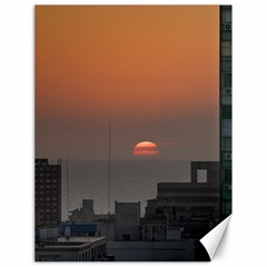 Aerial View Of Sunset At The River In Montevideo Uruguay Canvas 18  X 24   by dflcprints