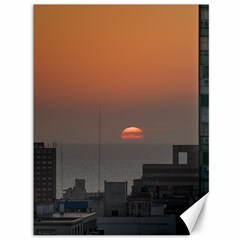 Aerial View Of Sunset At The River In Montevideo Uruguay Canvas 36  X 48   by dflcprints